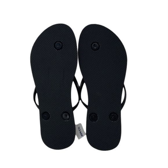 Old Navy Flip Flop Sandals Summer for Woman Black Rubber 737433-00-1 - Picture 10 of 10